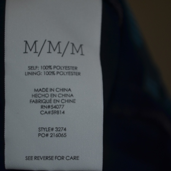 Cabi Style #3274 Pacific Blue Foulard Top - Picture 5 of 5